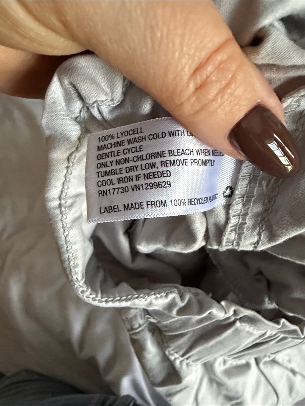 Knox Rose Light Gray Drawstring Pants - Small - Picture 4 of 5